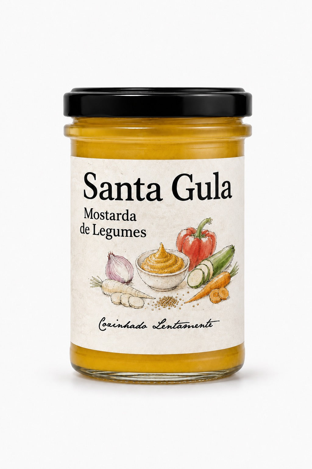 Frasco de Mostarda de Legumes Santa Gula 280g