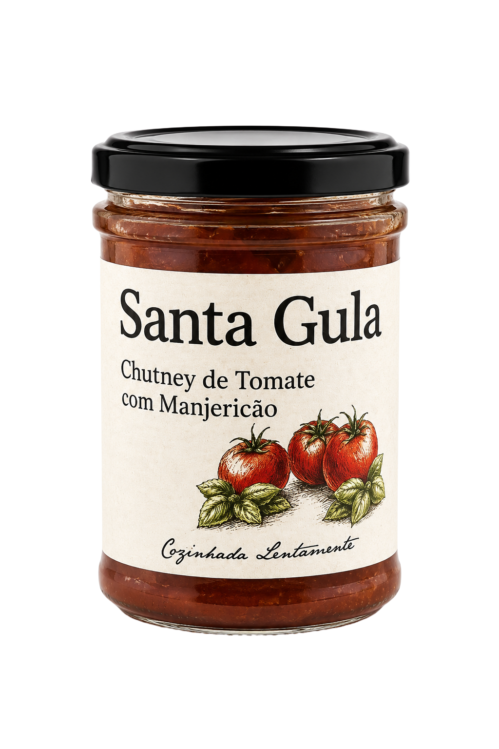 Chutney de Tomate e Basílico Santa Gula